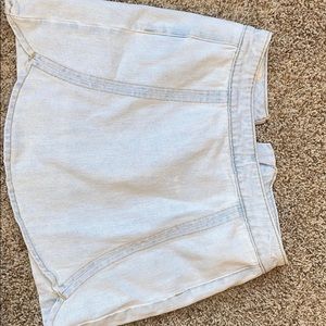 PACSUN Denim Tulip Skirt